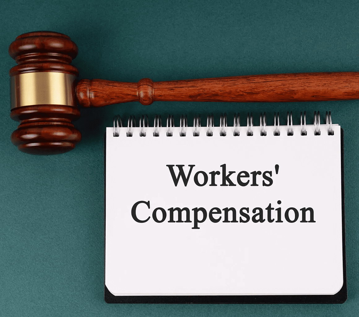 Legal gavel with compensation text